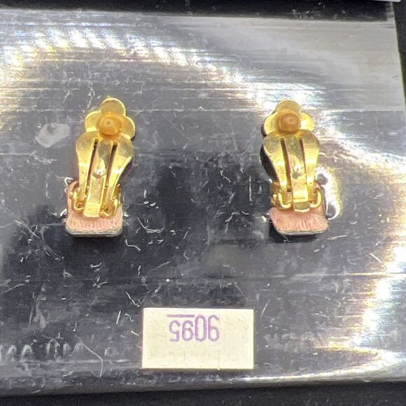 Vintage Bijoux‎ Infini Clip On Earrings - Picture 4 of 4